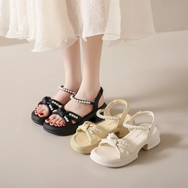 

Модные удобные сандалии на платформе для женщин 2024 элегантные роскошные женские сандалии Новинка легкие повседневные Популярные