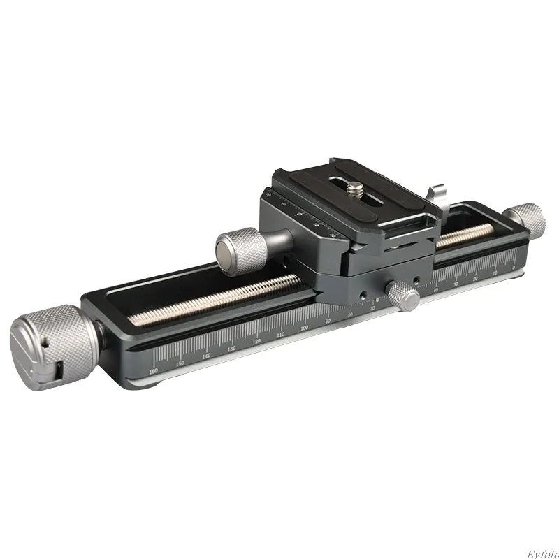 Camera Track Slider, Linear Slide Rails for Micro Cameras, Close-up Fine-tuning Translation Tracks, Quick Clamping Seats