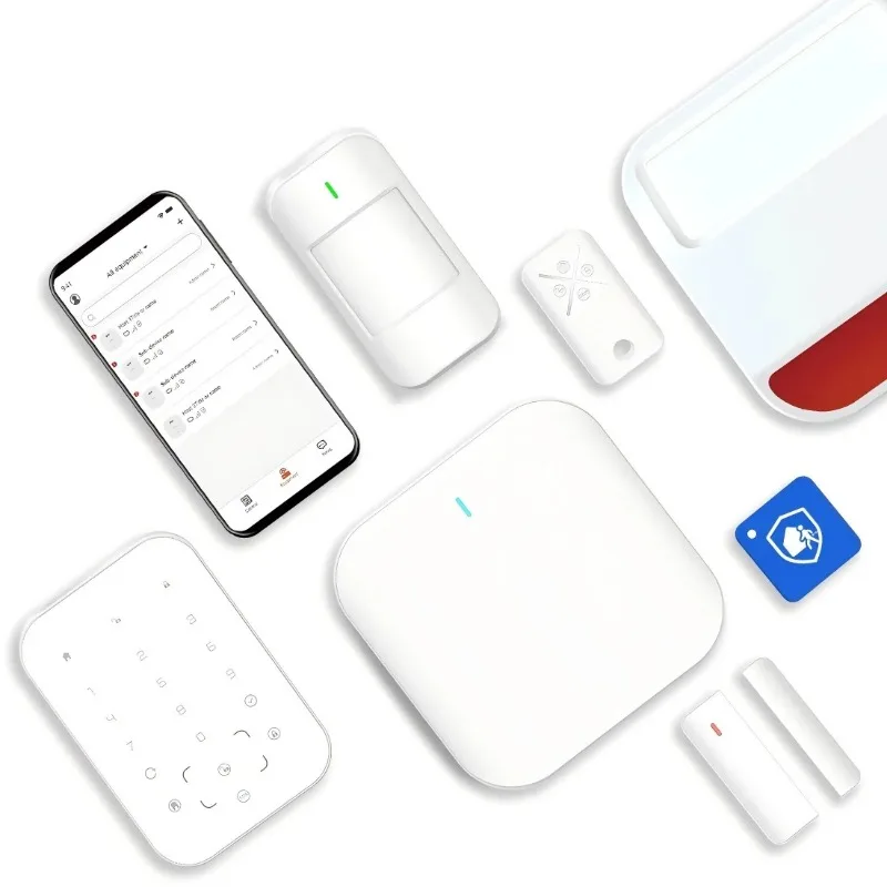 Smart Home Intrusion Alarm System 100 Zones Kit For House/Shop/Villa Wireless Security With TCP Network APP Control Made Plastic