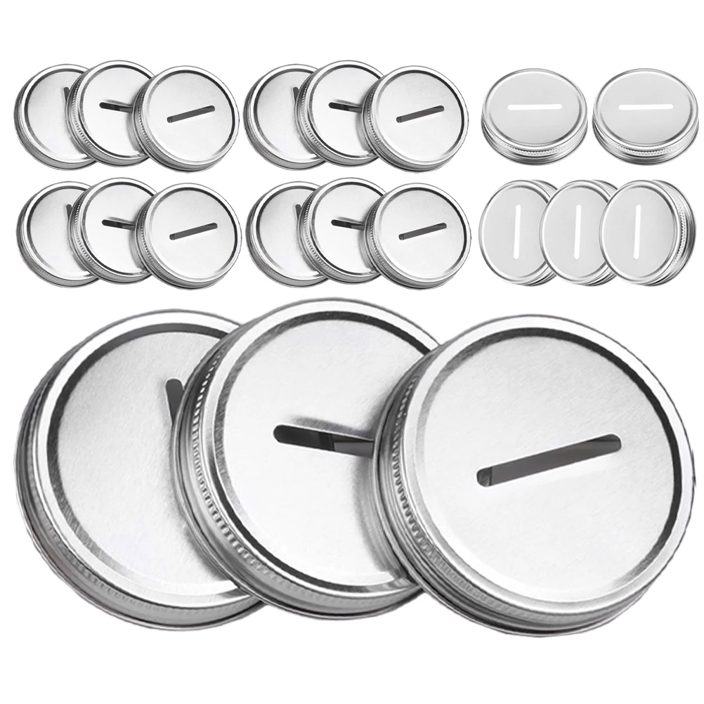 

20 Pcs Covers Mason Jar Sealing Lids Leakproof Tinplate Practical Child Home Storage Canning Containers