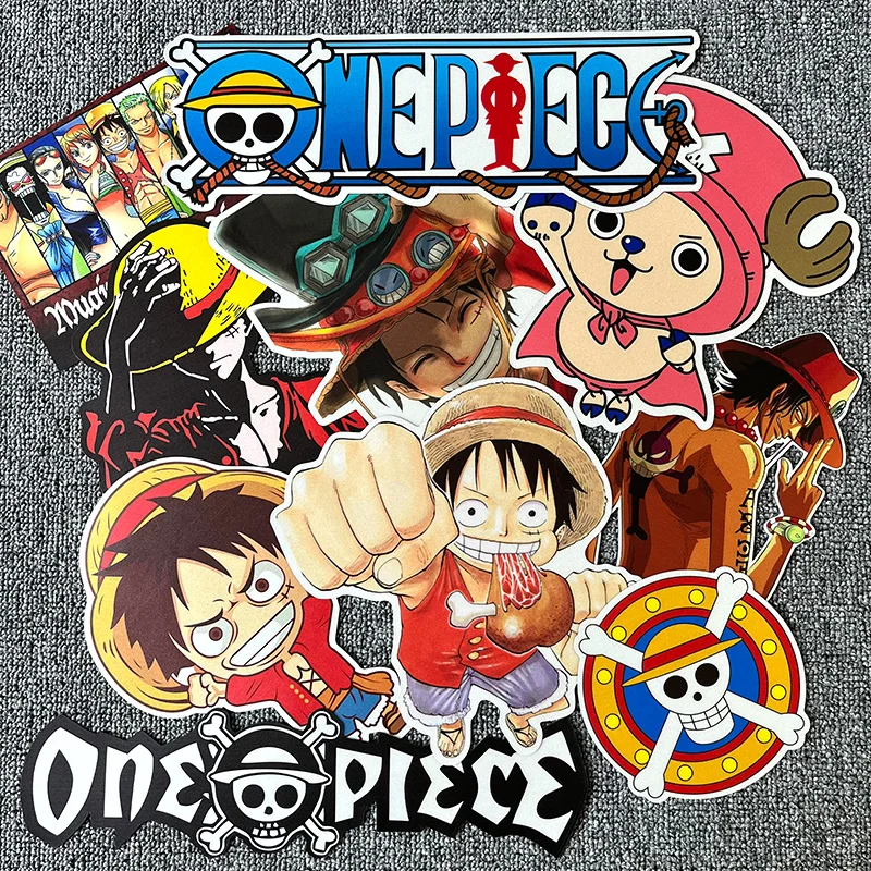 ONE PIECE Anime Reflective MagneticSticker Car Decoration MonkeyD Luffy Roronoa Zoro Magnetic StickerChildren\'s Toy BirthdayGift