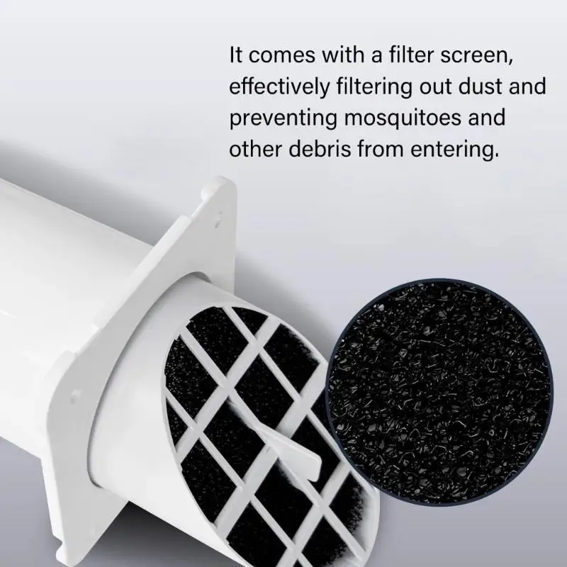  Adjustable Wall Ventilators With Sealing Strips Not Backflow Louvers Ventilation Insect Prevent Filter for Household