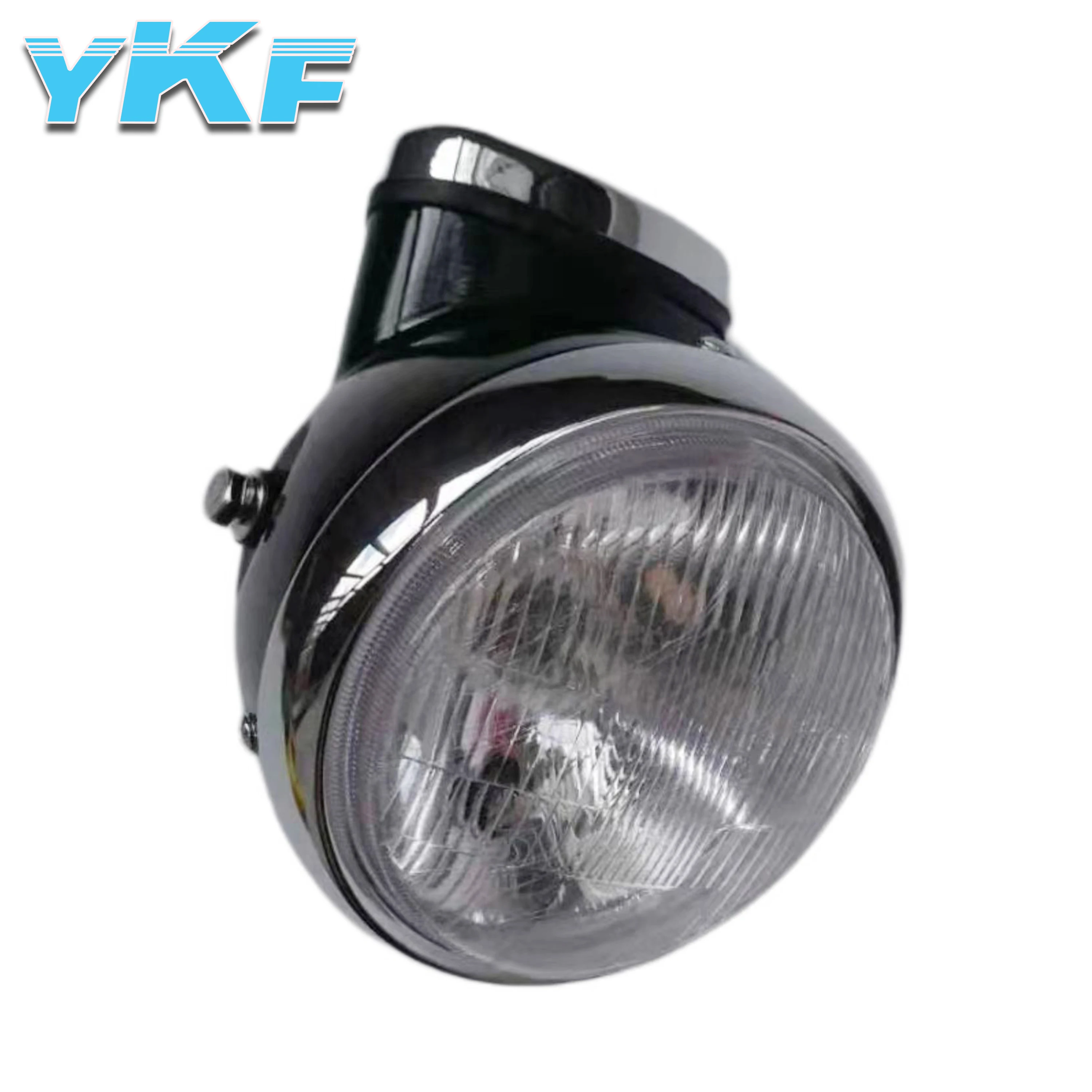 CT70 motorcycle headlight aluminum (with 50mph or 100mph or digital 6V/12V speedometer) black plastic housing for DAX CT70