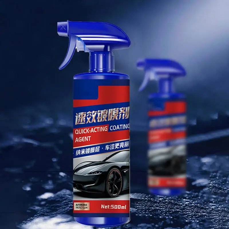 

Car Coating Agent Spray 500ml Car Wax Polish Spray Nano Coating Agent High Protection Easy Clean Fast-Acting Scratch Repair