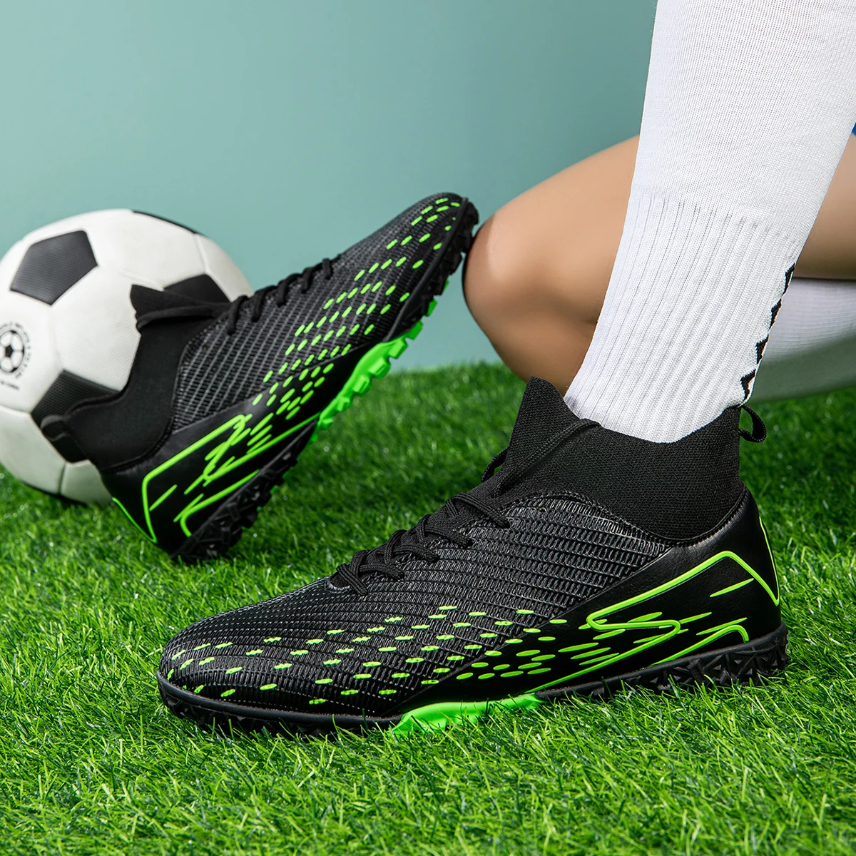 

Молодежные футбольные бутсы унисекс для тренировок и спичек на искусственной траве AG