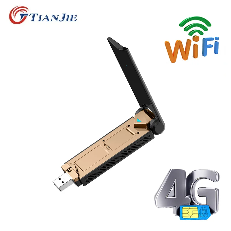 Wireless 4G LTE Turbo SIM Card Router USB Wifi Modem Adapter 150Mbps With Dual External Antennas Get the Strongest Signal Mobile