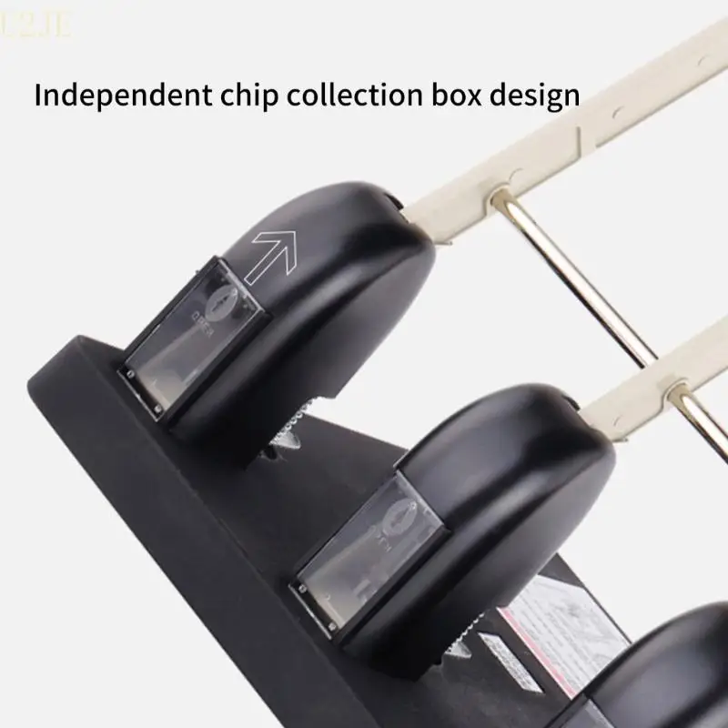 U2JE 2 отверстия бумаги Puper Puper 150 листов емкостью сверхмощные 2 удара отверстия с регулируемым руководством для карт из