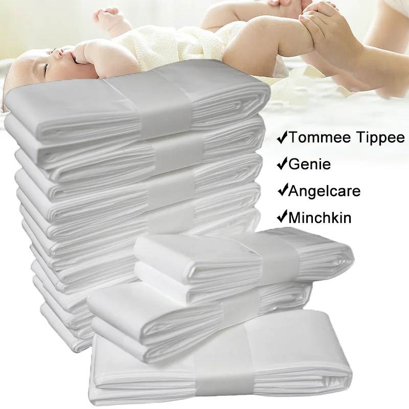 1/5/10Pcs White Diaper Pail Baby Refills Bags For Angelcare Trash  For Sangenic Tommee Tippee For twist & click For Genie