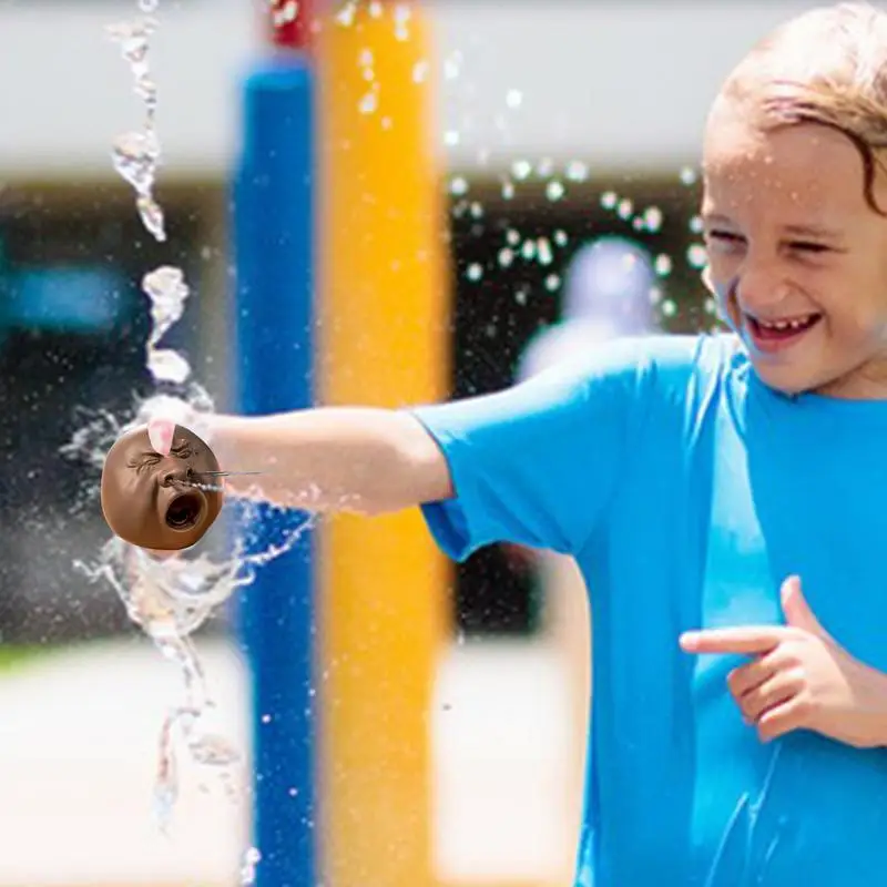 Figura de té para mascotas, té de silicona, chorro de agua para mascotas, juguete para jugar en el agua, broma divertida, accesorio de broma para clima cálido, niños, niñas y adolescentes