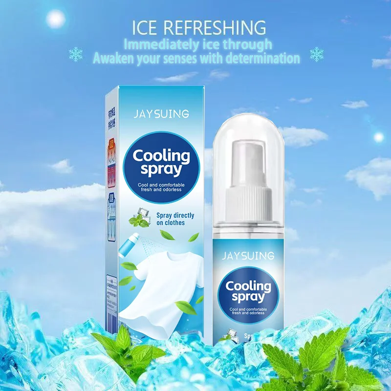 

Охлаждающий спрей для горячей погоды Мгновенный долговечный охлаждающий туман Нежный успокаивающий летний спрей Нелипкий увлажняющий агент