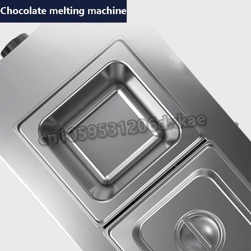 Commercial Chocolate Melting Stove Processor Double Cylinder Chocolate Heating Pot Chocolate Melting Oven Machine