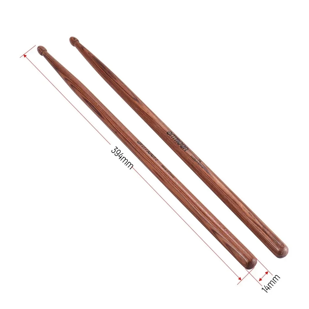 

1 Pair of Solid Wood Professional Jazz Drumsticks Drum Hammer Accessories Mahogany Drumstick Mallets Professional Percussion