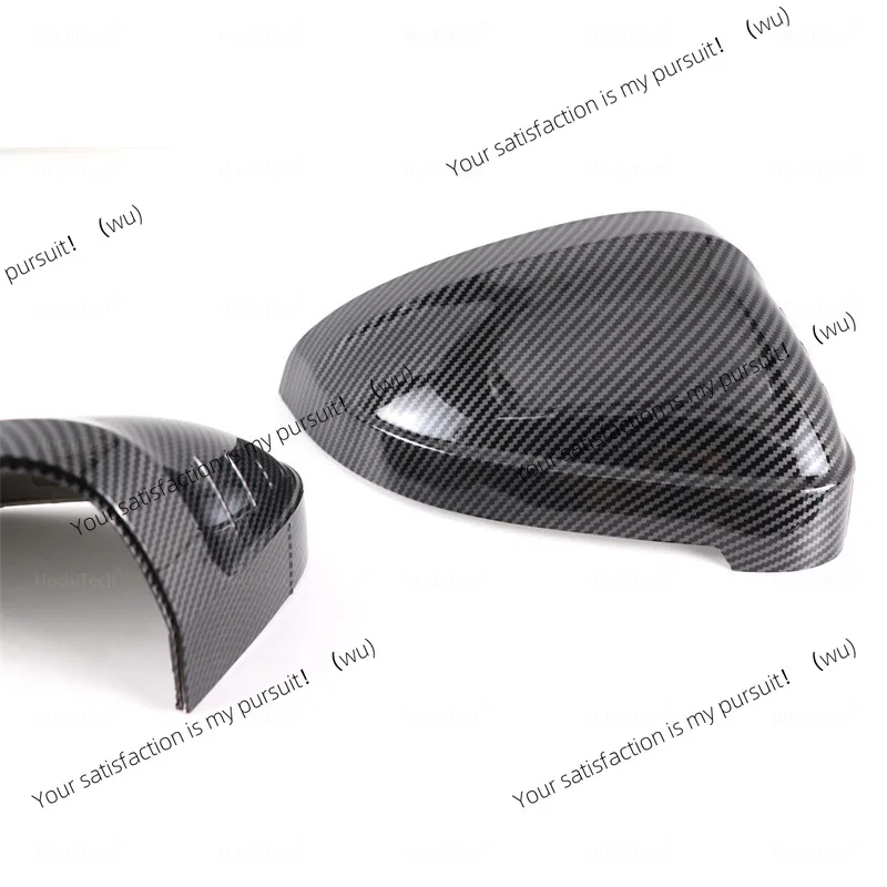 For Audi A4 S4 RS4 A5 S5 RS5 B9 Reverse Mirror Cover Carbon Fiber Reflector Housing Bright Black Housing