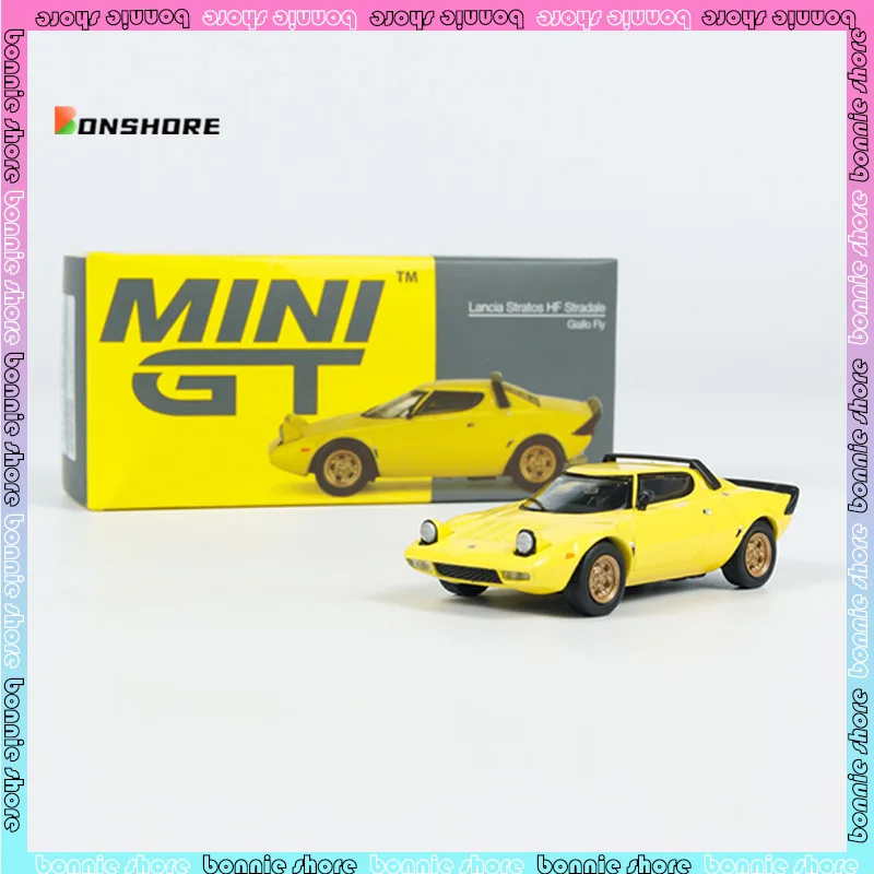 Mini Gt Automodell 1/64 Lancia Stratos HF Automodell limitierte Auflage Simulation Legierung Raum Ornament Autos Modell Junge Weihnachtsgeschenk