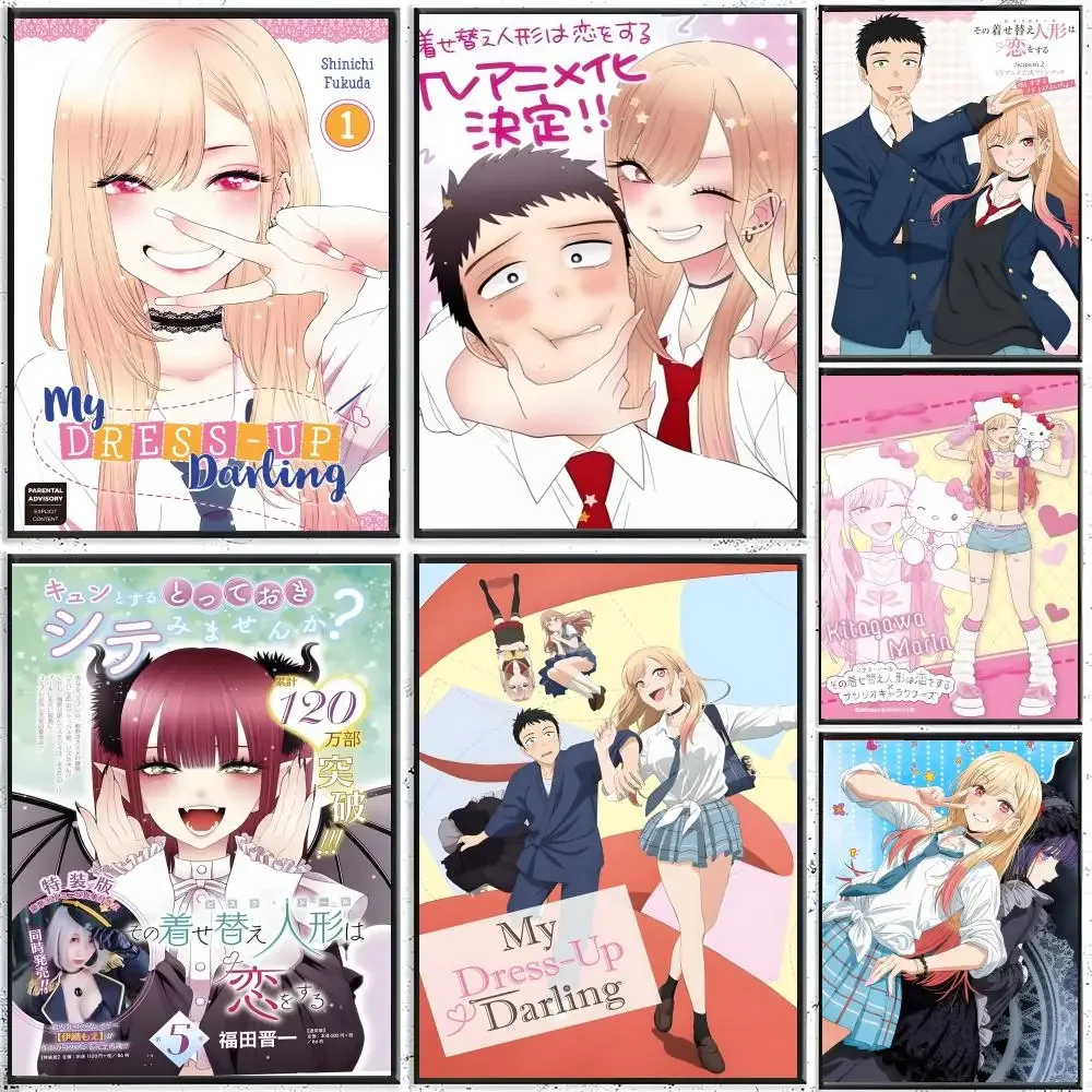 Anime My Dress Up Darling Poster Classic poster and wall art prints are suitable for living rooms, bedrooms, bars