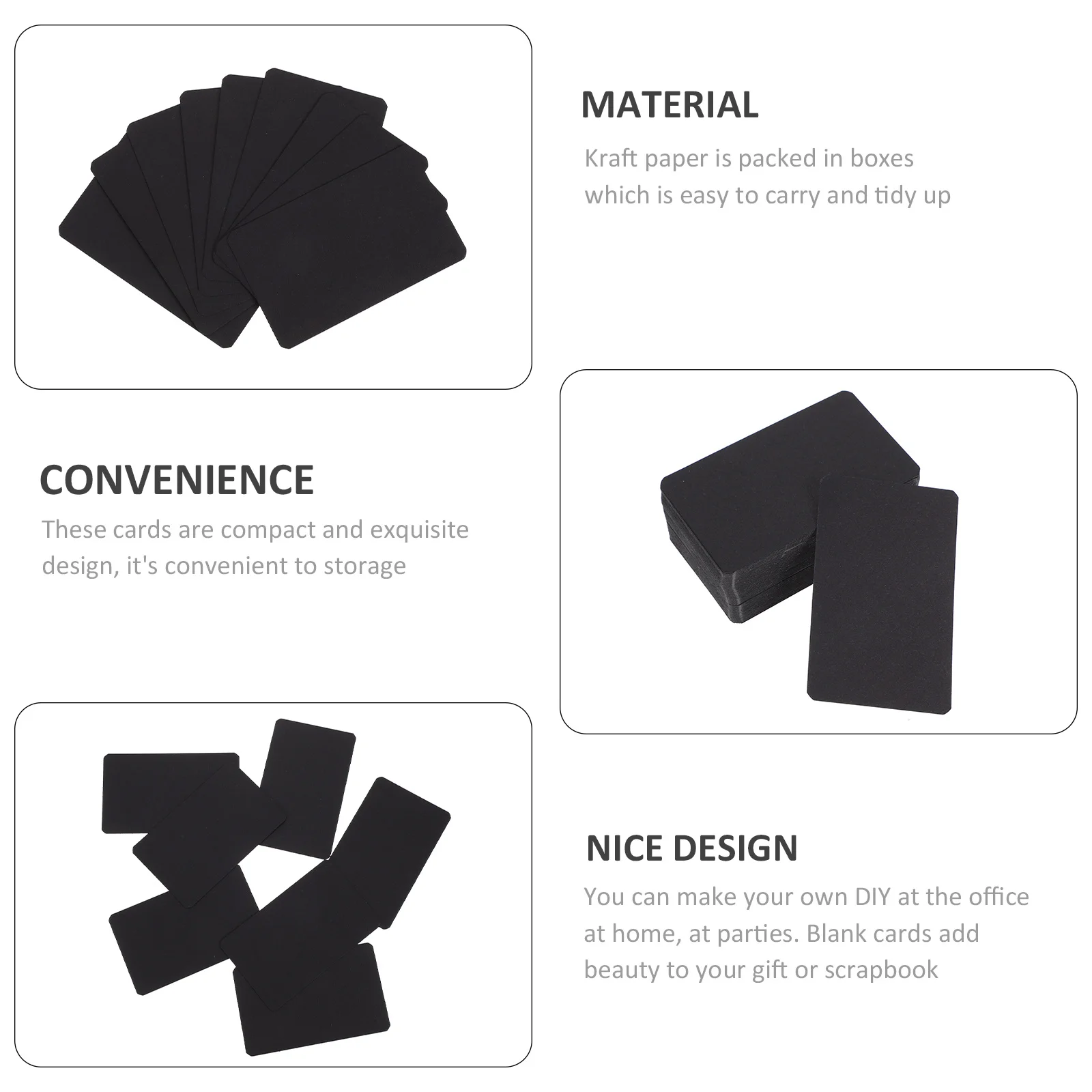 200Pcs Blank Cards DIY Pure Color Double-Side Hand-Painted Empty Cards for Study Reading Graffiti Accessories Student Postcards