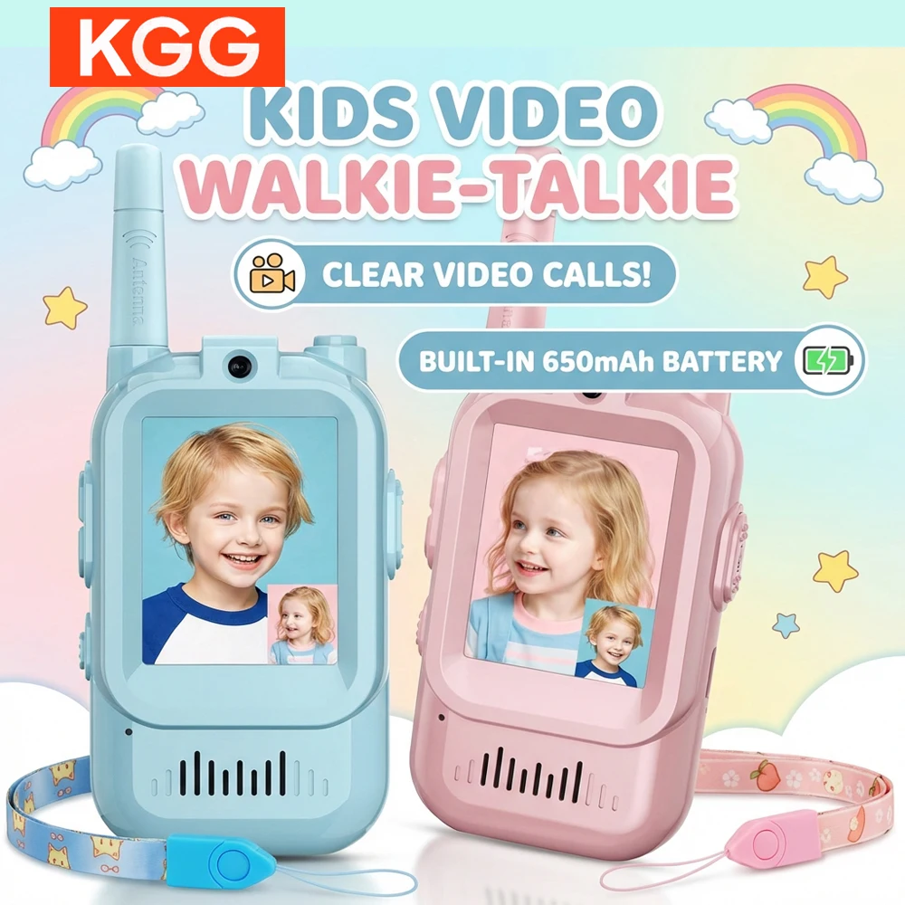 2pcs-video-walkie-talkies-kids-handheld-kids-walkies-talkies-indoor-outdoor-toys-for-camping-travel-hiking-christmas-birthday