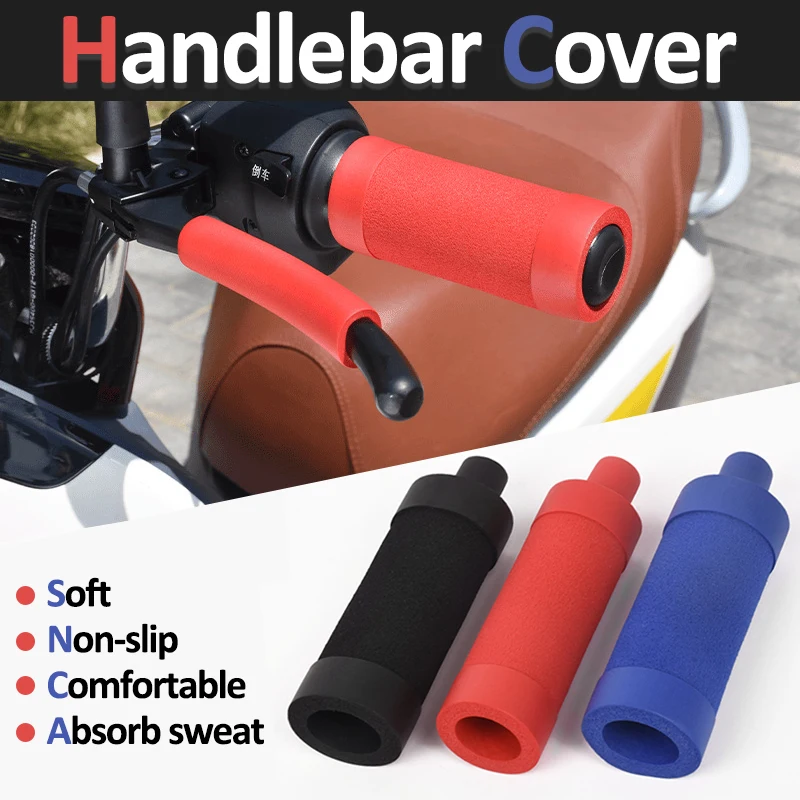 

Motorcycle Frosted Universal Handlebar Cover Electric Bike Anti-slip Grip Cover Throttle Turning Handle Bicycle Handlebar Cover