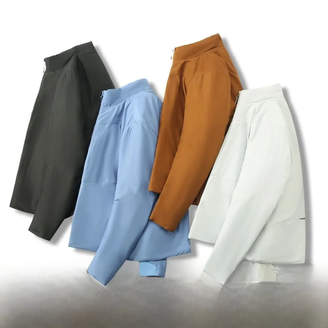 

Waterproof Tech Cotton Warm Embrace like No Weight Stand Collar Men's Women's Winter Coat Stand Fit Long Sve Youth Faion