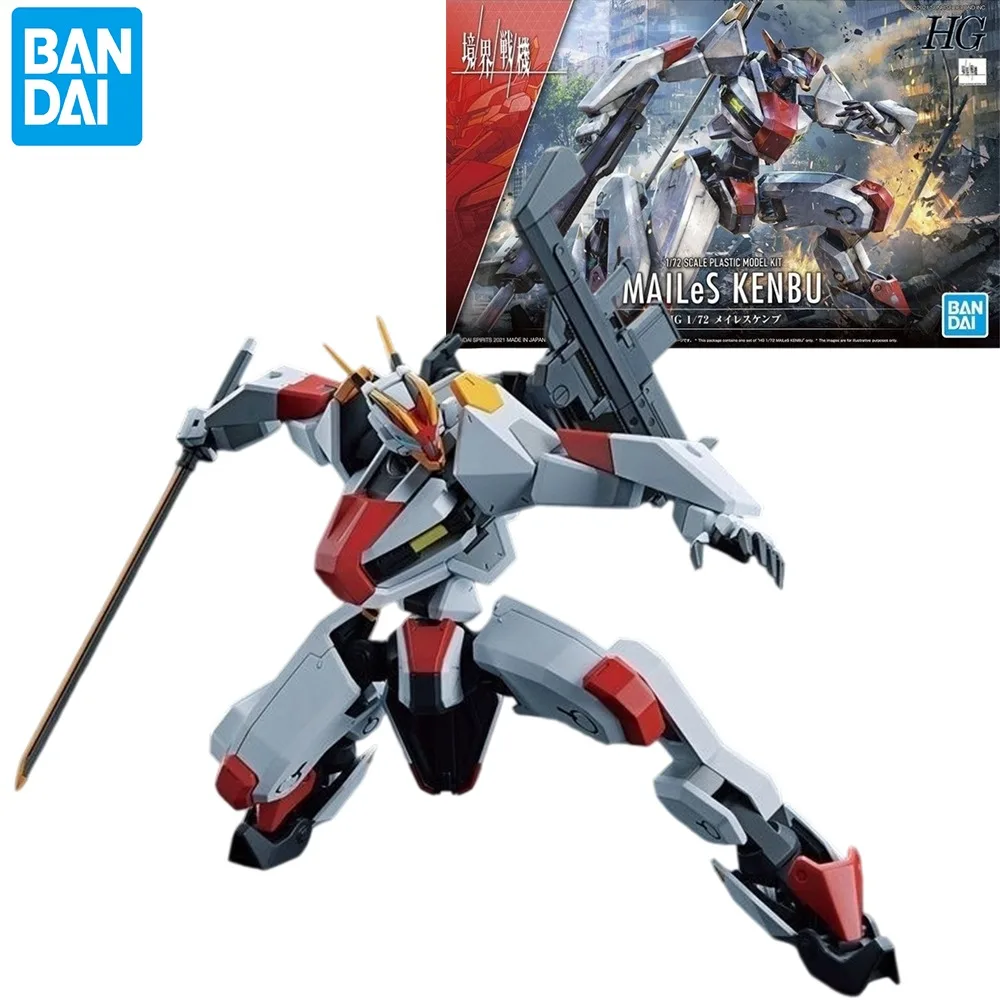 

Bandai Gundam Model Kit Anime Figure HG 1/72 MAILeS Kenbu Byakuchi AMAIM Genuine Model Anime Action Figure Toys for Children