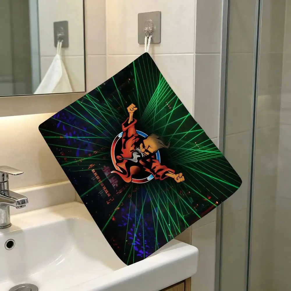 Green Laser Stage Wizard Thunder-domes Polyester Hanging Kitchen Hand Towel Durable Wear Resistant Versatile Use Throughout Home