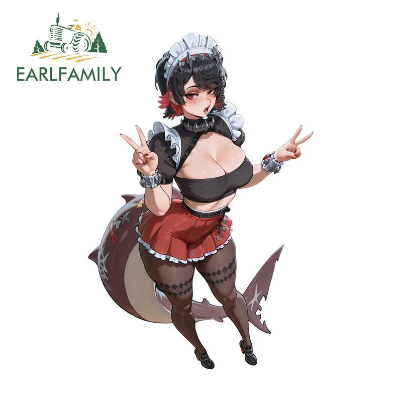 

EARLFAMILY Ellen Joe Car Stickers Deisgn Punk Gothic Anime Girl Decal Waterproof Car Door Protector Accesorios Para Auto