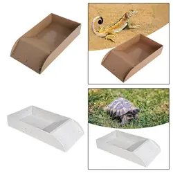 Turtle Reptile Pool Reptile Bathing Pool Large with Slope Reptile Water Bowl Turtle Bathing Reptile Water Bowls Pet Supplies