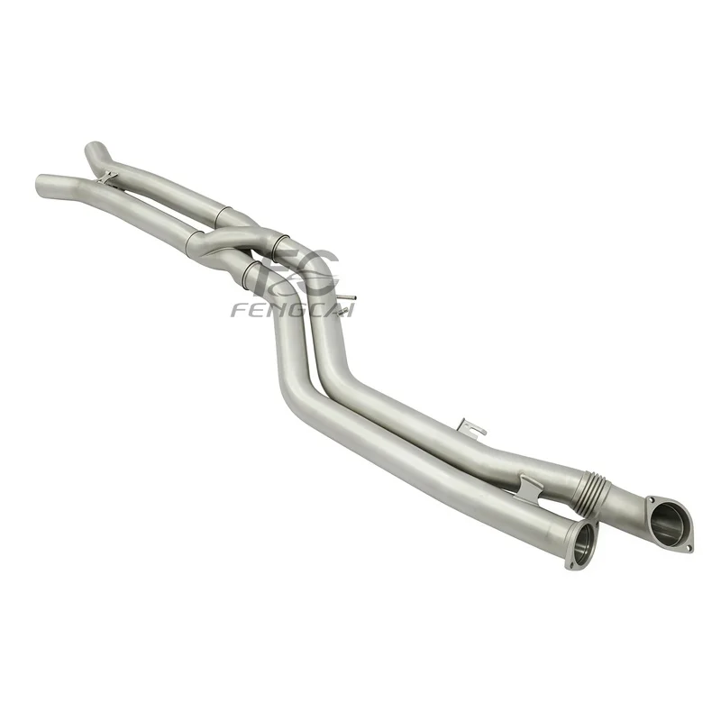 OEM ODM Equal-length Middle Pipe Z Pipe Exhaust Pipes for BMW M3 M4 G80 G82 G83 2021-2024 Stainless Casting Sandblasting Process