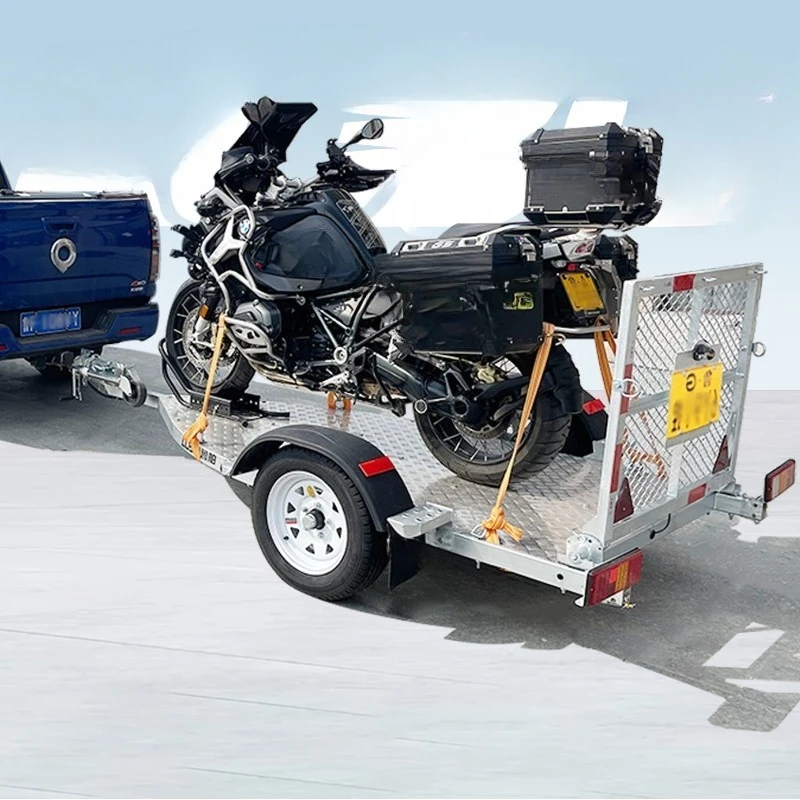 

Motorcycle trailer frame, special trailer for towing cruise pull, small trailer after lifting
