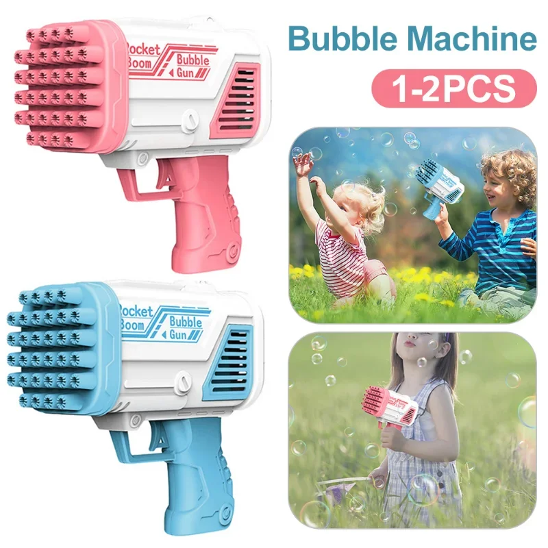 Bubble Gun Automatic Gatling Bazooka Wedding Party Electric Machine Soap Bubble Blower Maker Children's Birthday Gifts Kids Toys