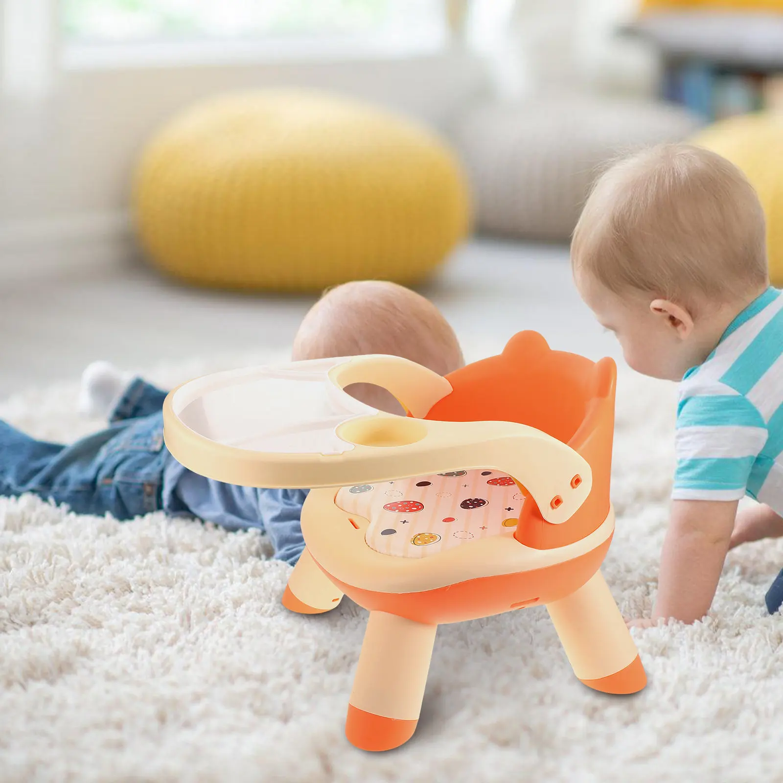 Children Dining Lightweight Portable Baby Feeding Stool Cartoon Cute Children'S Stool Plastic Kids Study Reading