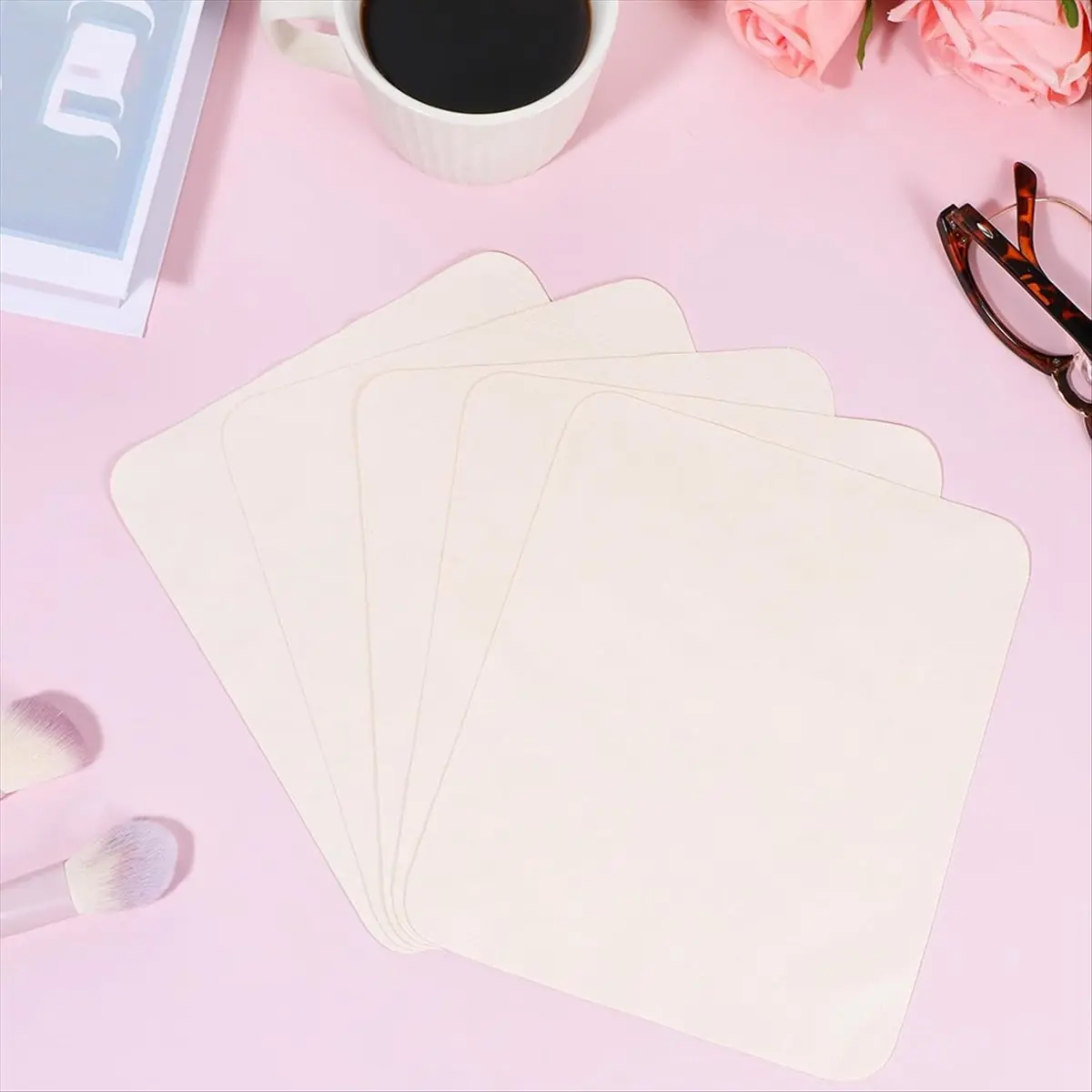 【~ NEW A03R】15 Pcs Chamois Cloth, Pre Cut Chamois Pottery Trimming Tools for Smoothing Pot Rim Ceramic Pottery Tool