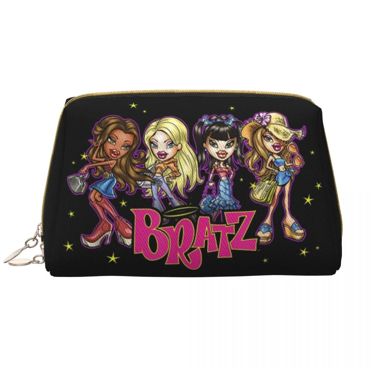 Bratz Rock Angelz borsa per il trucco per le donne organizzatore cosmetico da viaggio Kawaii Anime Animation Storage borse da toilette