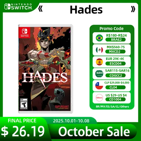 Nintendo Switch Game Deals  Hades - Stander Edition - 100% Original Games Physical Card Support TV Tabletop Handheld Mode