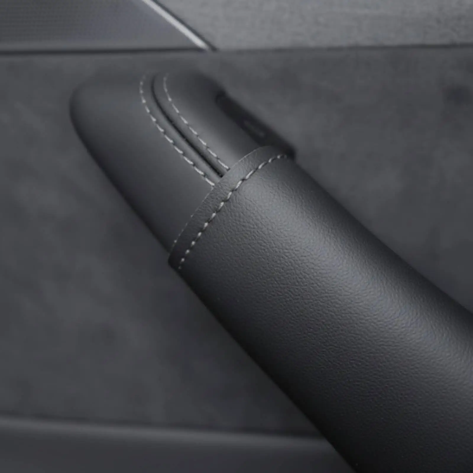 Door Handle Cover Thickened Microfiber Leather Car Door Grip Wrap Fit for Electric Compact Sedan Model Y Model