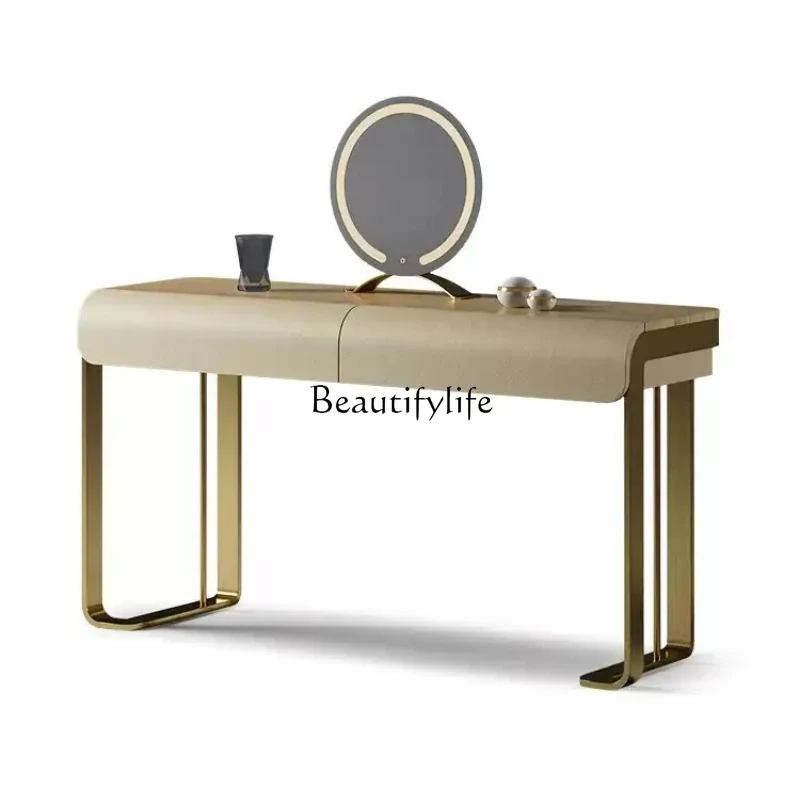

Solid wood desktop dressing table, high-end dressing table, simple modern bedroom ash wood