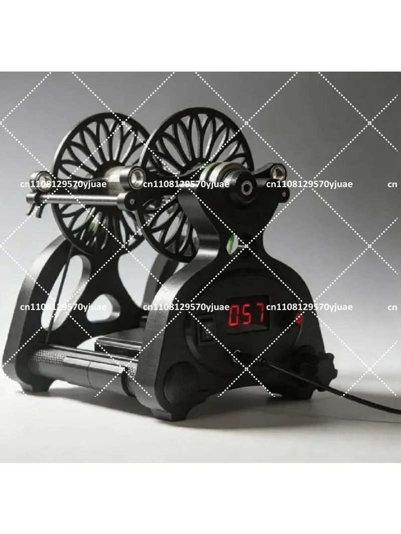 Electric Yarn Spinning Wheel with Digital Control, 3 Spools, Black Finish for Home Crafting