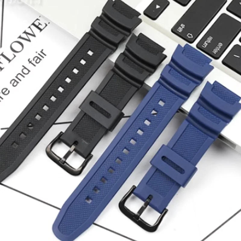 Rubber Strap For CASIO G-shock AE-1500 Ae-1500wh AE-1500WHX Resin Silicone Watch Bracelet Durable Watchband Accessories