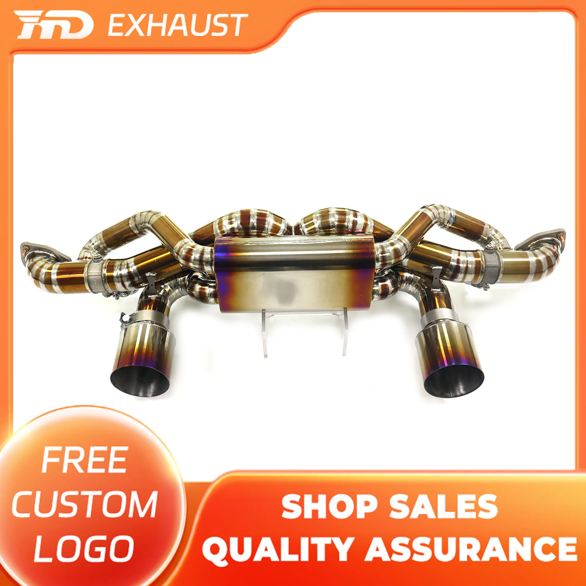 

HMD High Precision Machining For Porsche 718 GT4 RS 4.0L Titanium Alloy Exhaust Catback With Muffler Vacuum Valve Car Parts