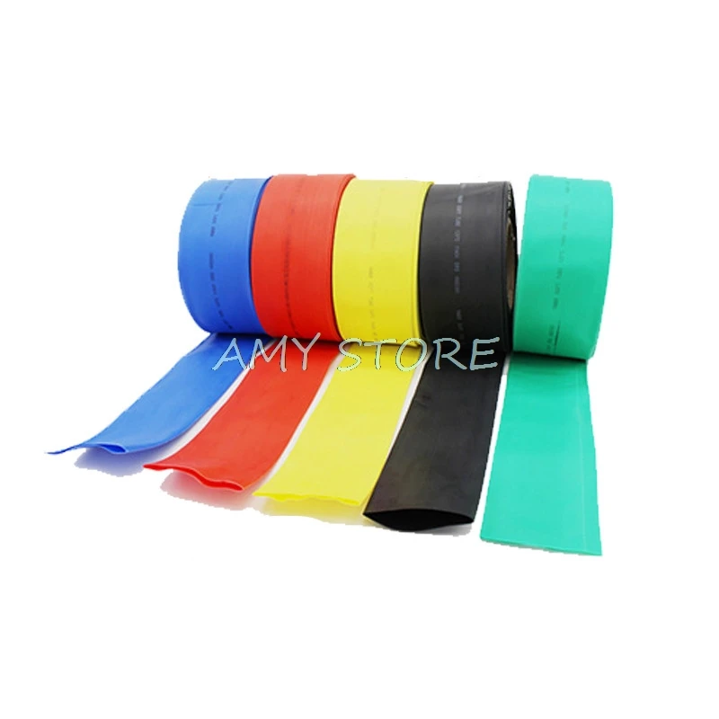 1Meter 7 Colors Electronic Car Boat DIY Heat Shrink Tubing 2:1 50mm 60mm 70mm 80mm 90mm 100mm 120mm 150mm Diameter Round