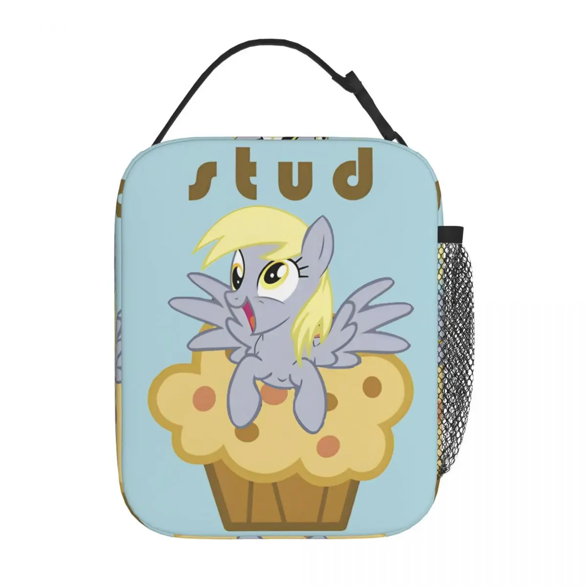 Derpy Hooves Stud Muffin Insulated Lunch Bags Large Lunch Container Thermal Bag Tote Lunch Box School Outdoor Bento Pouch