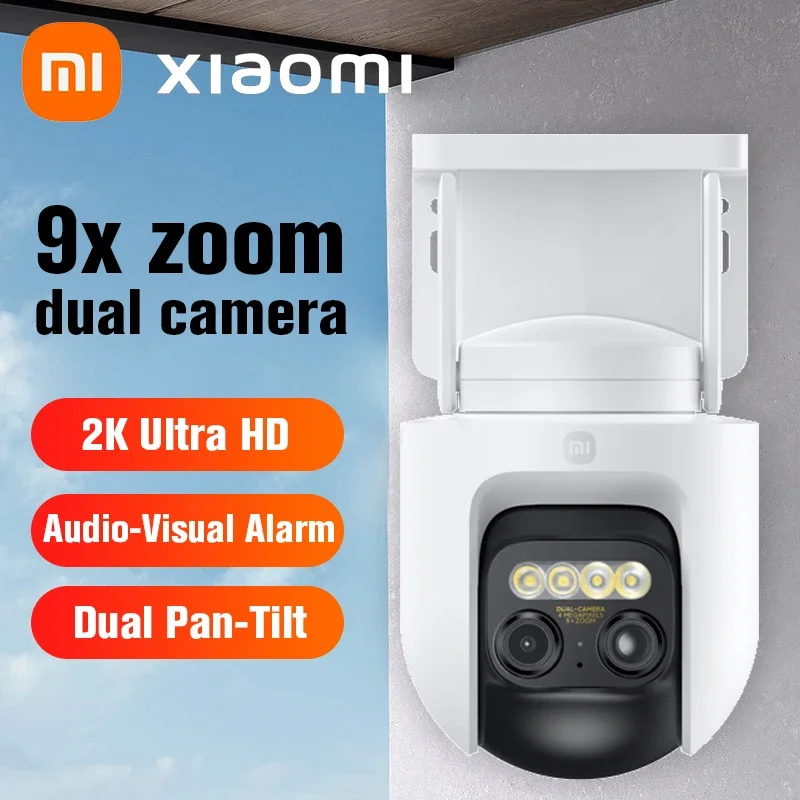 

NEW Xiaomi CW700S Outdoor Camera 2.5K CCTV Full-Color Night Vision WiFi IP66 Smart Home Sound And Light Warning 4 Million Pixel