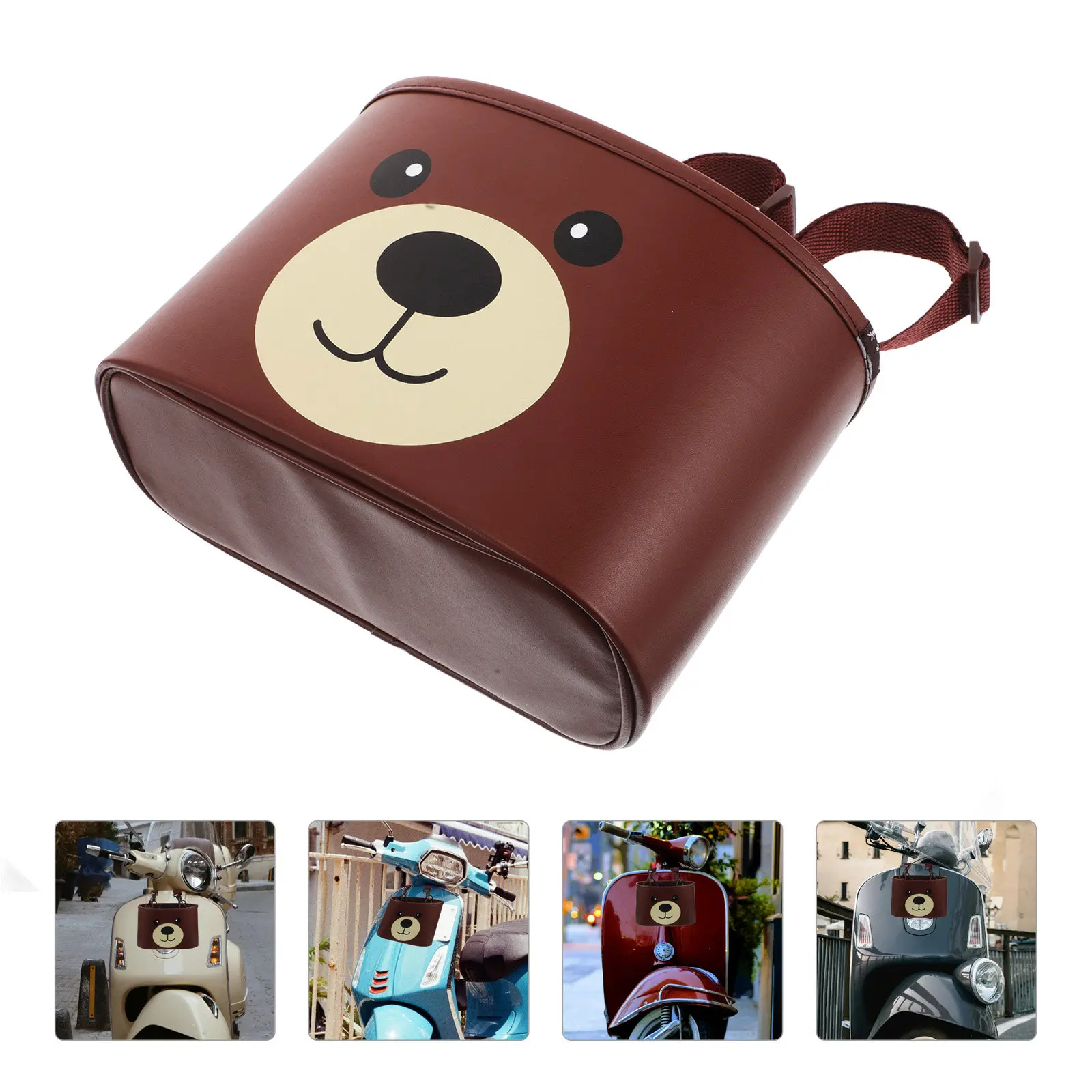 

Motorcycle Hanging Bag Cute Waterproof Front Storage Universal Organizer for Electric Scooter Motorbike Motorcycle Parts