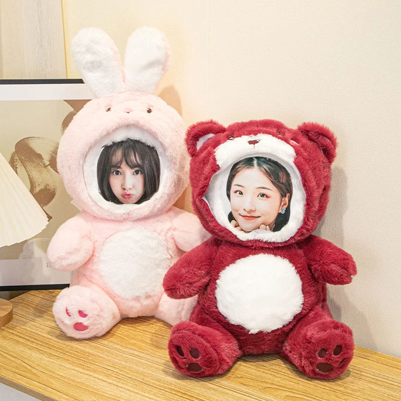 

Diy Photo Customization Into A Bear Doll Doll Sleeping Pillow Doll Face Pillow Unique Friends Family Children Birthday Gift
