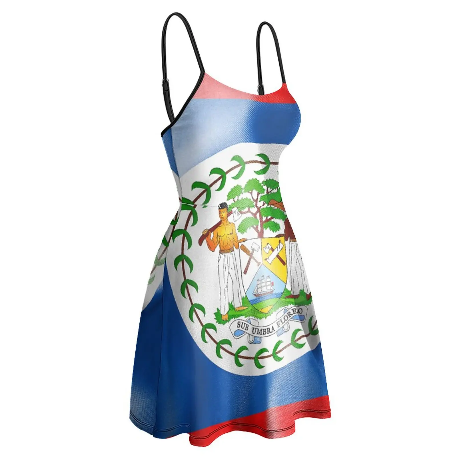 Vestido de tirantes Geeky para mujer, ropa Sexy con estampado de la bandera de Bélgica, informal, vacaciones