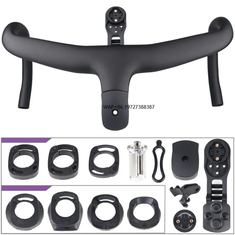 T1000 Full Carbon Fiber Road Bike Handlebar 5D Drop with Internal Cable Routing Electronic Shifting DI2 Integration