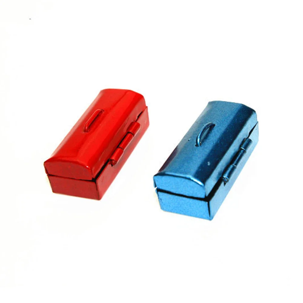 1/12 casa de bonecas em miniatura ferramentas reparo metal chave mini caixa ferramentas brinquedo para ob11 bjd blythe casa boneca acessórios decoração