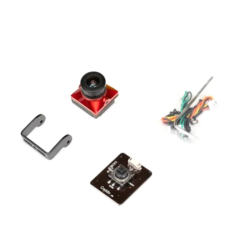 

B30C-For Caddx Ratel2 Analog Camera 500MP Pixel 165° Viewing Angle Traverser FPV Versatile Convenience Camera, Easy Install Red