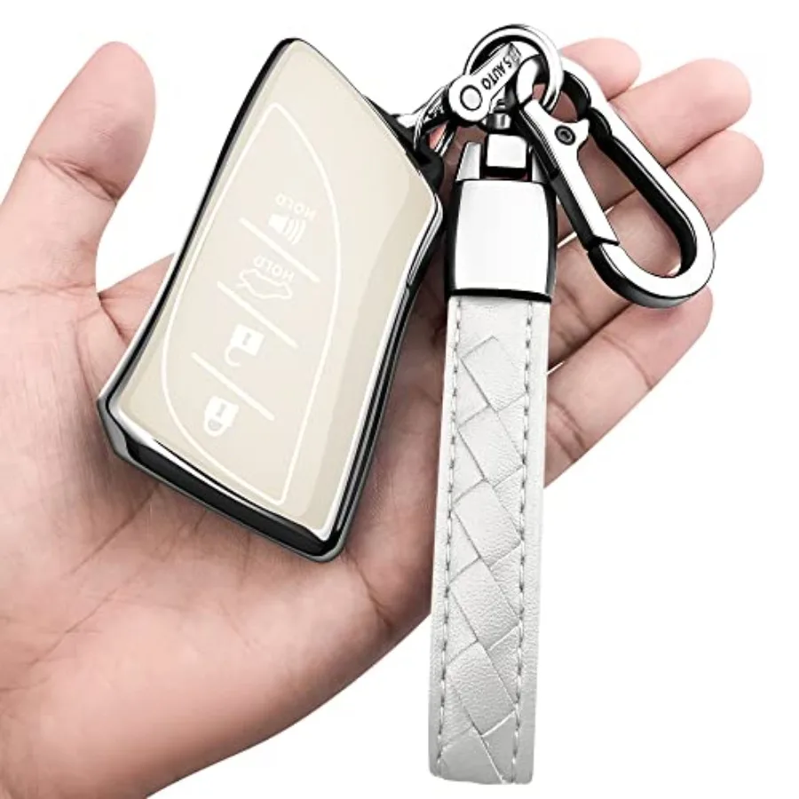 

for Lexus Key Fob Cover With Keychain TPU Full Protection Key Shell Case Compatible with Lexus 2018-2024 ES350 LC500 LC500h LS5