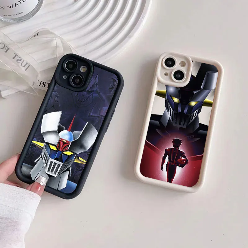 Anime Mazinger Z Soft Silicone Phone Case For Apple iPhone 12 13 Mini 11 14 15 16 Pro Max 7 8 Plus